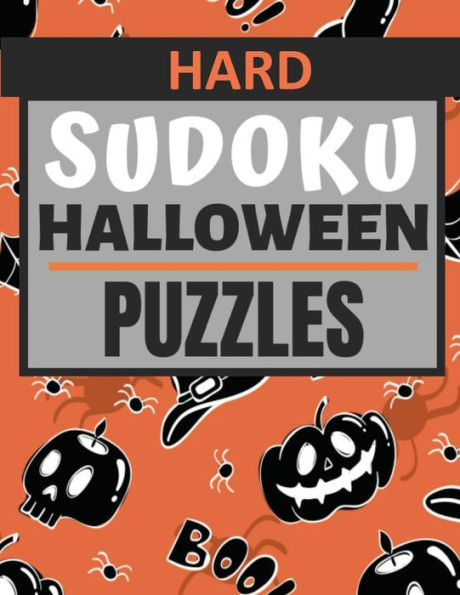 Hard Sudoku Halloween Puzzles: Large Print
