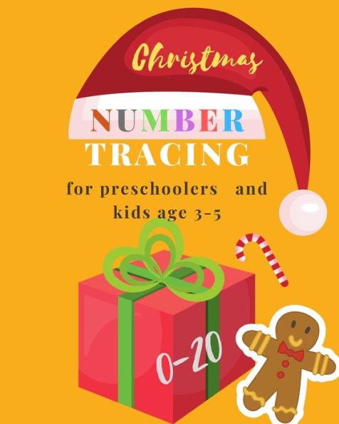0-20 Number tracing for Preschoolers and kids Ages 3-5: Book for kindergarten.100 pages , size 8X10 inches . Tracing game and coloring pages . ... theme work book. red hat , orange cover