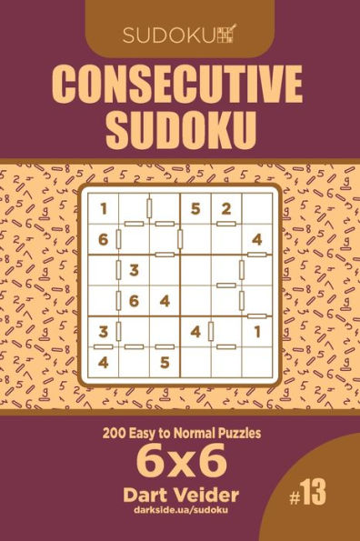 Consecutive Sudoku - 200 Easy to Normal Puzzles 6x6 (Volume 13)