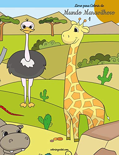 Livro para Colorir de Mundo Maravilhoso 1 (Portuguese Edition)