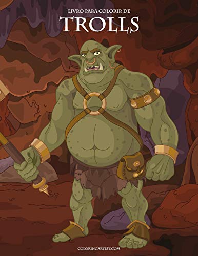 Livro para colorir de Trolls (Portuguese Edition)