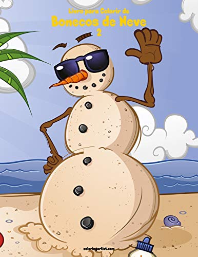 Livro para Colorir de Bonecos de Neve 2 (Portuguese Edition)