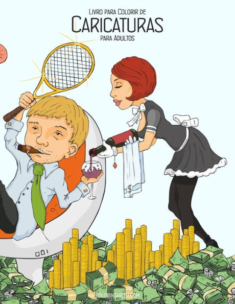 Livro Para Colorir De Caricaturas Para Adultos 1