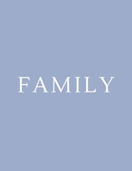 Family : A Decorative Book Perfect for Coffee Tables, Bookshelves, Interior Design and Home Staging