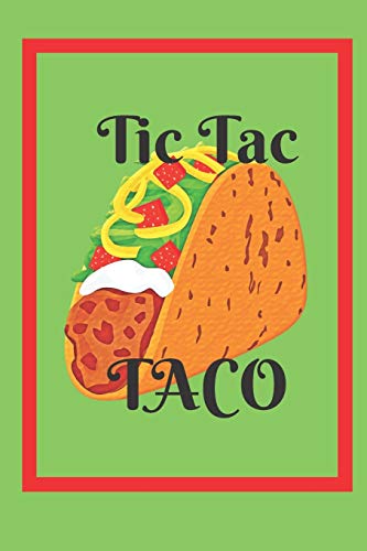 Tic Tac Taco: 3D Tic Tac Toe Paper Game Book/Tic Tac Toe Game Pages/Travel Activity Book/Taco Lovers Novelty Gift