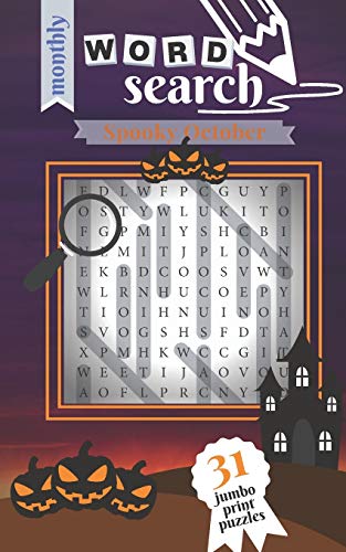 Spooky October: 31 Jumbo Print Puzzles (Monthly Word Search)