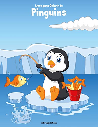 Livro para Colorir de Pinguins (Portuguese Edition)