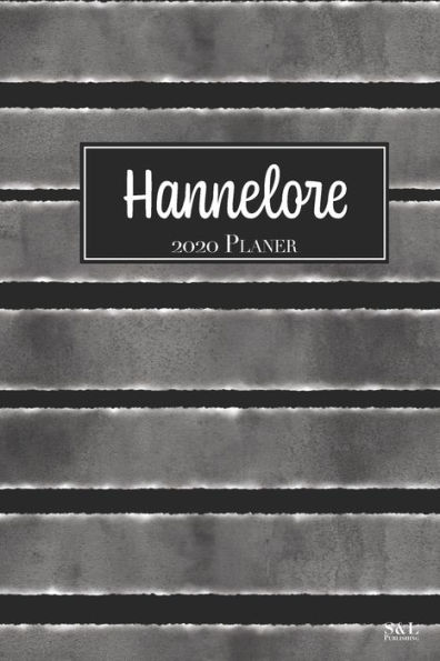 Hannelore 2020 Planer: A5 Minimalistischer Kalender Terminplaner Jahreskalender Terminkalender Taschenkalender mit Wochenübersicht (German Edition)