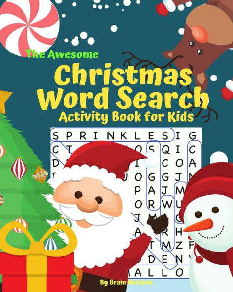 The Awesome Christmas Word Search Activity Book For Kids