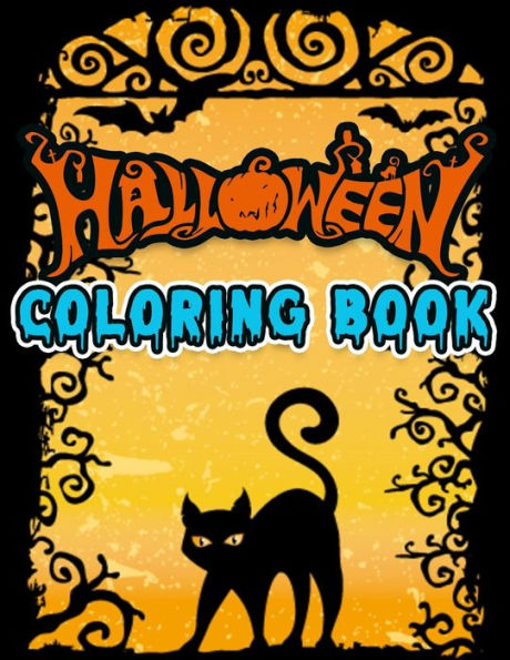 Halloween coloring book: Awesome Collection illustration with 100+ quality and easy coloring book ever | With lots Fun and Easy Happy Halloween Coloring book for every one