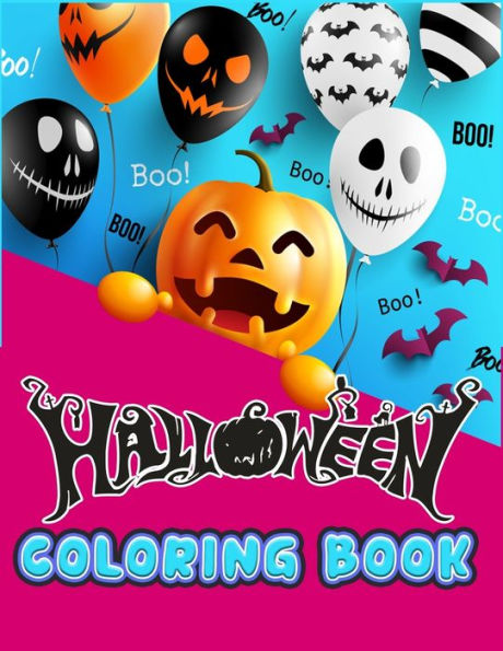 Halloween coloring book: Creative Collection illustration with 100+ quality and easy coloring book ever | With lots Fun and Easy Happy Halloween Coloring book for every one