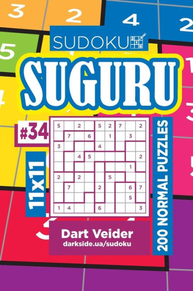 Sudoku Suguru - 200 Normal Puzzles 11X11