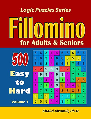 Fillomino for Adults and Seniors: 500 Easy to Hard (Logic Puzzles)
