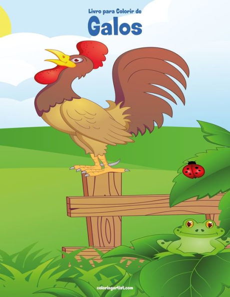 Livro Para Colorir De Galos 1