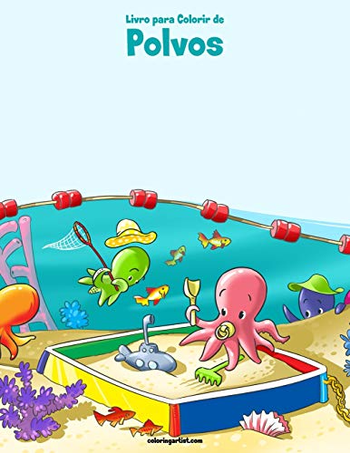 Livro para Colorir de Polvos (Portuguese Edition)