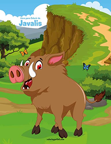 Livro para Colorir de Javalis (Portuguese Edition)