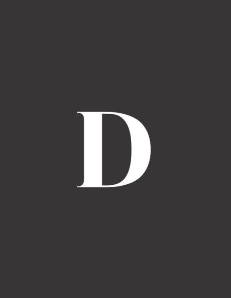 D: A Decorative Book � Perfect for Stacking on Coffee Tables & Bookshelves � Customized Interior Design & Home Decor (Monogram Book Series)