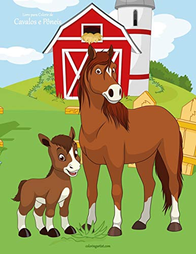 Livro para Colorir de Cavalos e P??neis (Portuguese Edition)