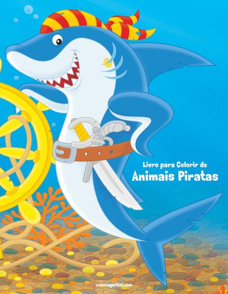 Livro Para Colorir De Animais Piratas 1