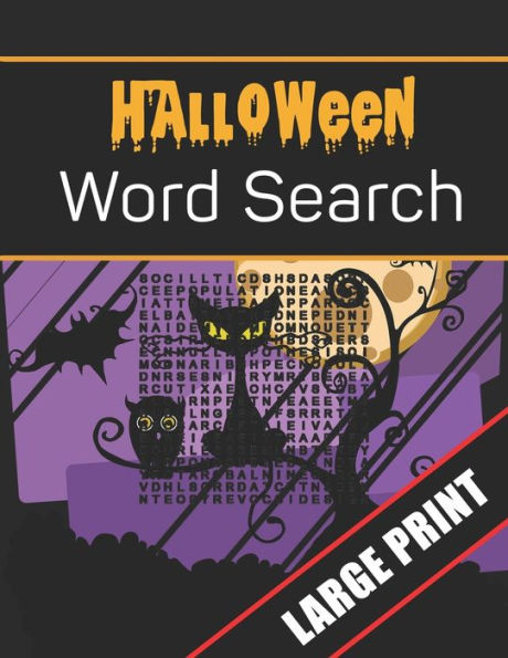 Halloween Word Search Large Print: 96 Word Search Activities for Everyone (Holiday Word Search) - 9781700437013