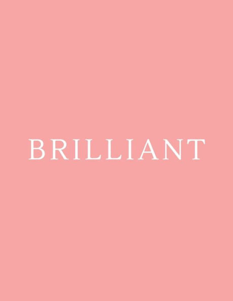 Brilliant: Un libro decorativo, perfecto para apilar en mesas de café y estanterías, diseño de interiores personalizado y decoración del hogar (juego de libros Brilliant, rosa)