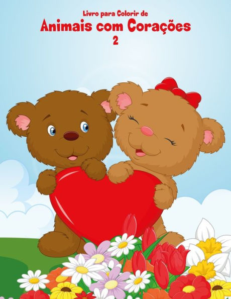 Livro Para Colorir De Animais Com Corações 2