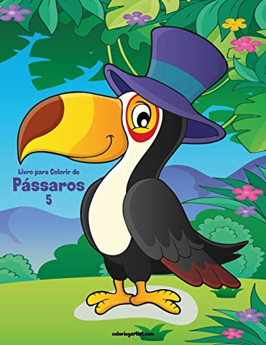 Livro para Colorir de Passaros 5 (Portuguese Edition)