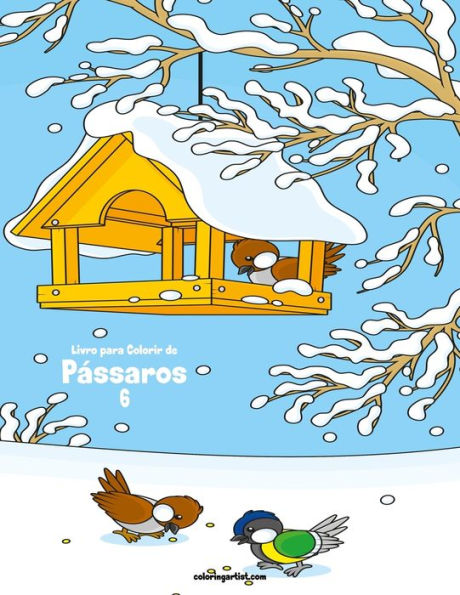Livro Para Colorir De Pássaros 6