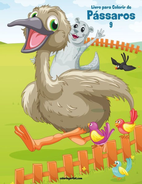 Livro Para Colorir De Pássaros 9