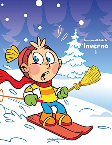 Livro para Colorir de Inverno 1 (Portuguese Edition)