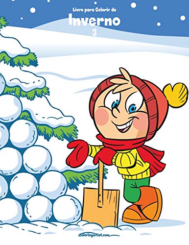 Livro para Colorir de Inverno 3 (Portuguese Edition)