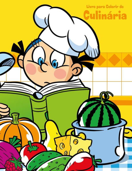 Livro Para Colorir De Culinária
