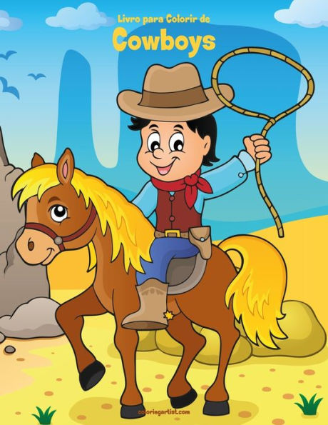 Livro Para Colorir De Cowboys 1