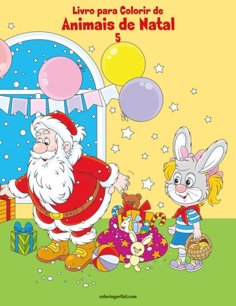 Livro Para Colorir De Animais De Natal 5