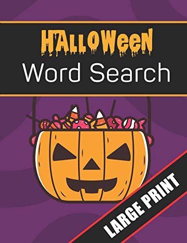 Halloween Word Search Large Print: 96 Word Search Activities for Everyone (Holiday Word Search) - 9781701089785