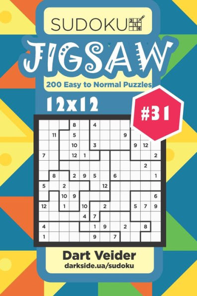 Sudoku Jigsaw - 200 Easy To Normal Puzzles 12X12
