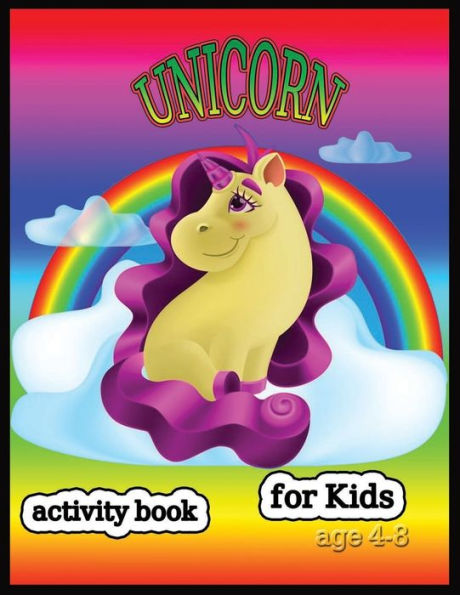 Unicorn Activity Book For Kids Age 4-8