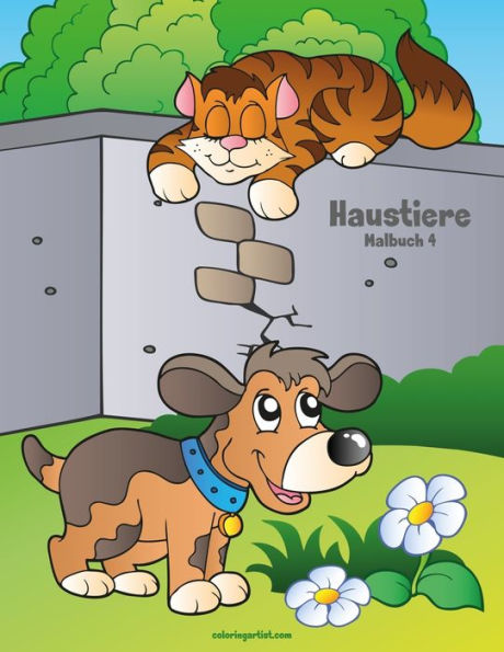 Haustiere Malbuch 4 (German Edition)