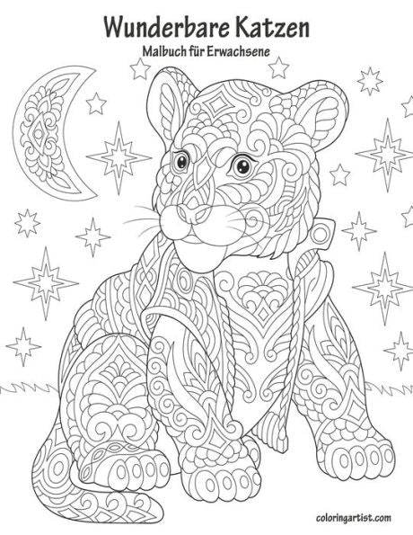 Wunderbare Katzen Malbuch F?r Erwachsene 1