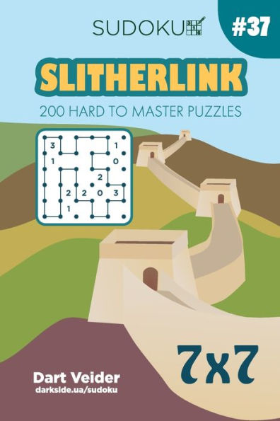 Sudoku Slitherlink - 200 Hard To Master Puzzles 7X7