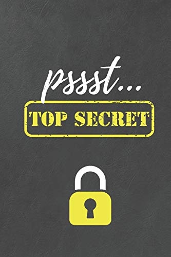 Pssst... Top Secret: Handliches Passwort Buch mit Register zum Verwalten von geheimen Passw??rtern, Zugangsdaten und PINs (German Edition)