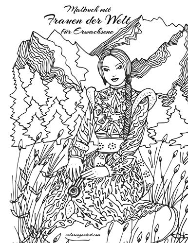 Malbuch mit Frauen der Welt f??r Erwachsene (German Edition)