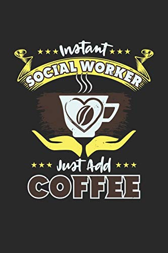 Social Worker Just add Coffee: Paper Games Tic Tac Toe (6x9 Inches) with 366 Pages