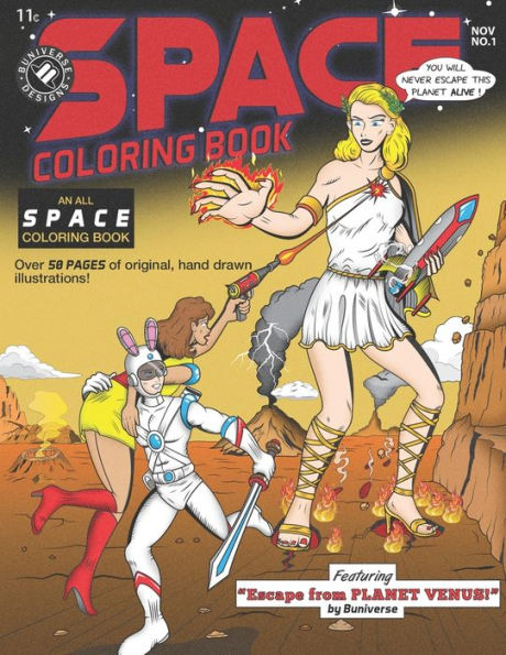 Space Coloring Book : All About Space Coloring Book For Adults