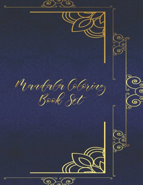 Mandala Coloring Book Set : Mandala Coloring Book. Mandala Coloring Books For Adults. 50 Story Paper Pages. 8.5 In X 11 In Cover.