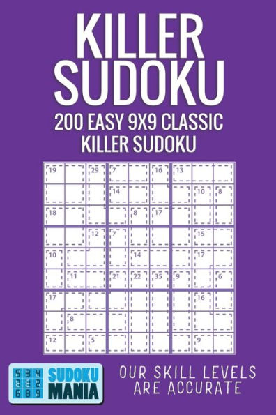 Killer Sudoku: 200 Easy 9x9 Classic Killer Sudoku