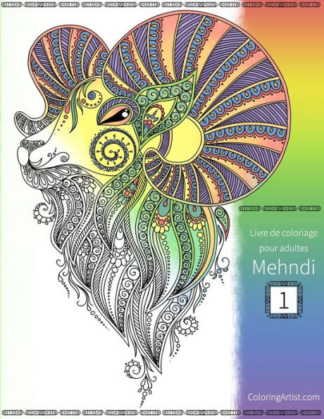 Livre De Coloriage Pour Adultes Mehndi 1