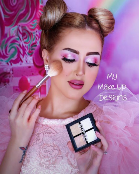 My Make Up Designs : Book Of Face Chart Templates For Make Up Artist Designers Creations. Perfect For Teens, Students & Professionals. Lilac Design
