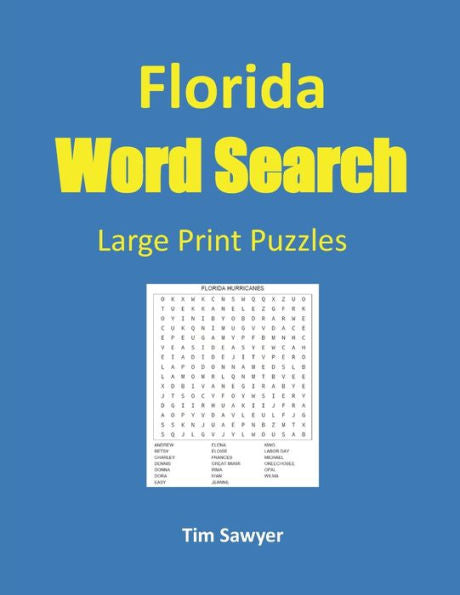 Florida Word Search: Large Print Puzzles (American States Word Games)