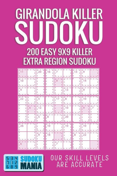 Girandola Killer Sudoku: 200 Easy 9x9 Killer Extra Region Sudoku